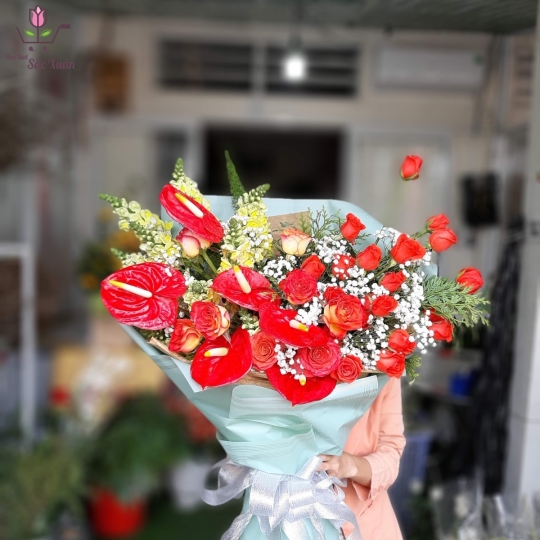 mẫu hoa bó